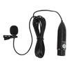 Cardioid Lapel Microphone, 48V Phantom Power, Omnidirectional Noise Reduction, 3-Pin