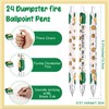 24 Sets Dumpster Fire Gifts Funny Ballpoint Pens and Bookmarks