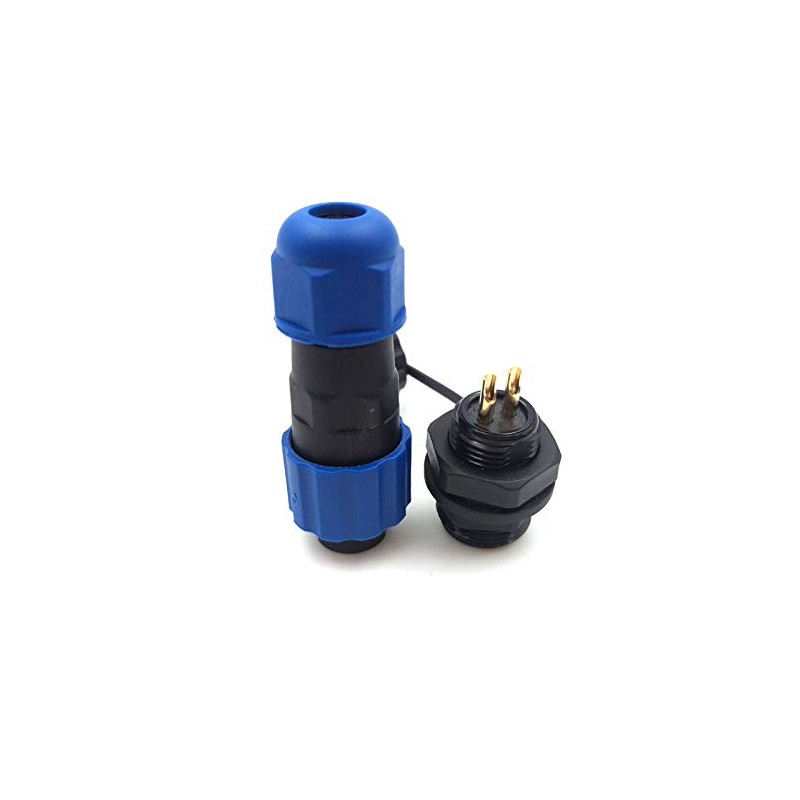 SZJELEN 2Pin Aviation Connector Plug and Socket,Waterproof Power Connector,Panel Mount
