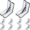 6 pcs Valance Corner for Horizontal and Venetian Blinds Hidden