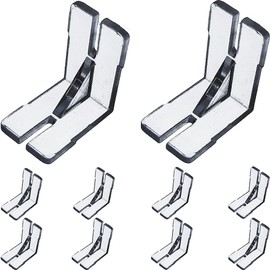 6 pcs Valance Corner for Horizontal and Venetian Blinds Hidden Corner Connector Clip for The Valance with a Groove in The Back