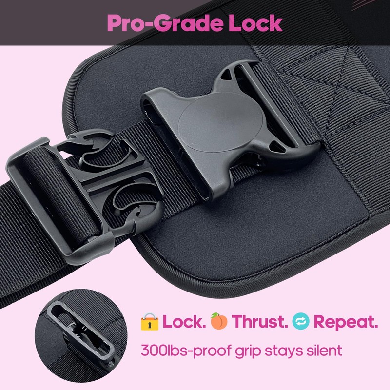 FYGL Hip-Thrust-Belt, Foldable Design, Slip-Resistant Padding, Supports 300 lbs, Ideal