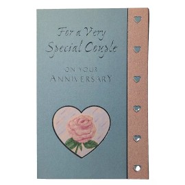 Majestic Greetings 1 Anniversary Greeting Card/Envelope Very Special Couple Love Joy Wonderful Rose