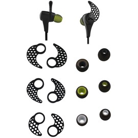 Ear tips for jaybird x2 , BLUEWALL Eartips Ear Gel Ear hook for Jaybird X , Anti-Slip Durable Silicone SML 3 Pair all in 1 sets Replacement Ear Cushions For JayBird BlueBuds X, X2 , Black