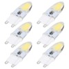 6PCS G9 LED COB Light Bulb 500LM Ceiling Lamp Bulb