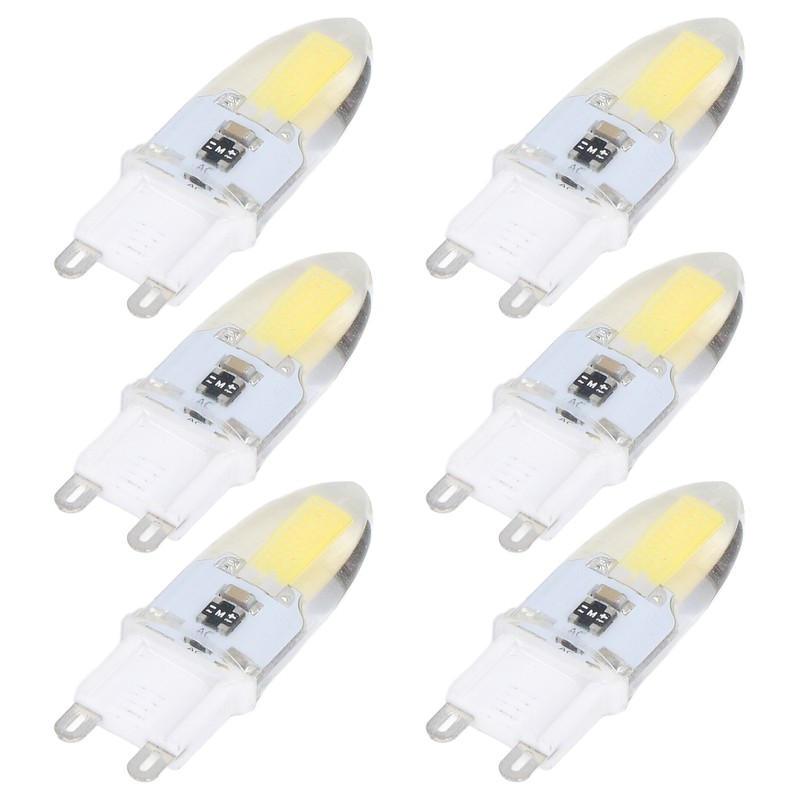 6PCS G9 LED COB Light Bulb 500LM Ceiling Lamp Bulb