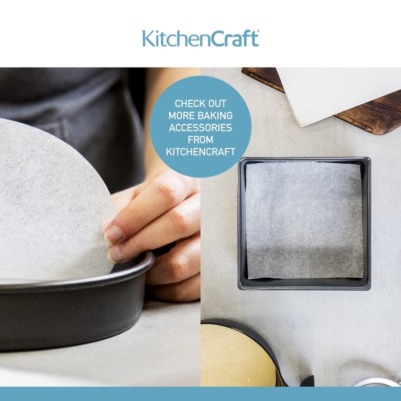 KitchenCraft Antihaft-Brotbackform-Backpapier für 907 g, 20 x 9 cm, Packung