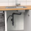 KIRCHHOFF ECO-SAVE Space-Saving Siphon Kitchen Sink, Drain for Kitchen Sink,