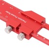 6 Inch Woodworking Ruler Adjustable Sliding Stop Aluminum Alloy Pocket