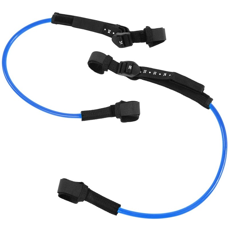 EVTSCAN Surfing Leash String,2PCS 28‑34inch Black Adjustable Safety Windsurfing Harness