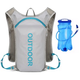 Running Hydration Vest for Men Women, Lightweight Water Running Vest with Water Bladder Bag Daypack for Hiking, Running, Cycling