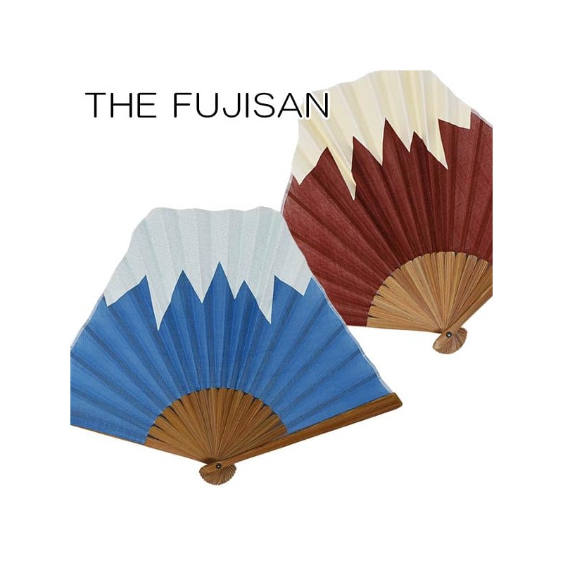 Stylish kimono Iroha Men's Fan, The FUJISAN Fabric Fan, 9.4