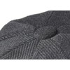 Peaky Blinders Newsboy-Style Flat Cap - Schwarze Nadelstreifen