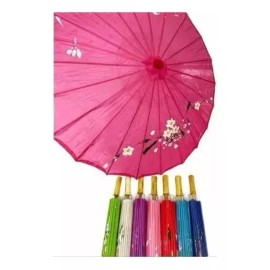 Mumu Bazar 6 Sombrillas Chinas Colores Mayoreo Baratas De Bambu