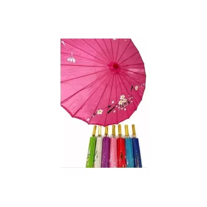 Mumu Bazar 6 Sombrillas Chinas Colores Mayoreo Baratas De Bambu