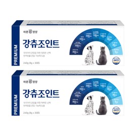 Barun Nutripet Recommended Joint Dog Cat Joint Patella Nutrient Chondroitin, 30 Servings, Bone and Joint Strengthening, 2 Pieces / 바른뉴트리펫 강츄조인트 강아지 고양이 관절 슬개골 영양제 콘드로이친, 30회분, 뼈관절강화, 2개
