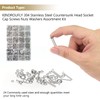 Kindroufly 1285 Pieces M2 M2.5 M3 M4 Countersunk Head Socket
