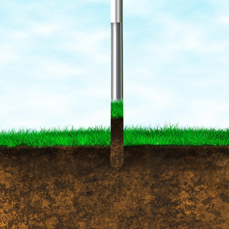 36 Inch Soil Sampler Probe, Stainless Steel Soil Sampling Tube