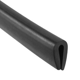TA-VIGOR Edge Trim U Seal, Black PVC U-Seal Channel Edge Protector Sheet Fits 1.5-2.5mm Edge 6Meter/20Ft Length