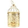 Tomotato Birdcage Candle Holder, Hanging Lantern Metal Tealight Decorative Table