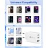 2 Pack USB Charger Multiple, USB C Power Supply Plug
