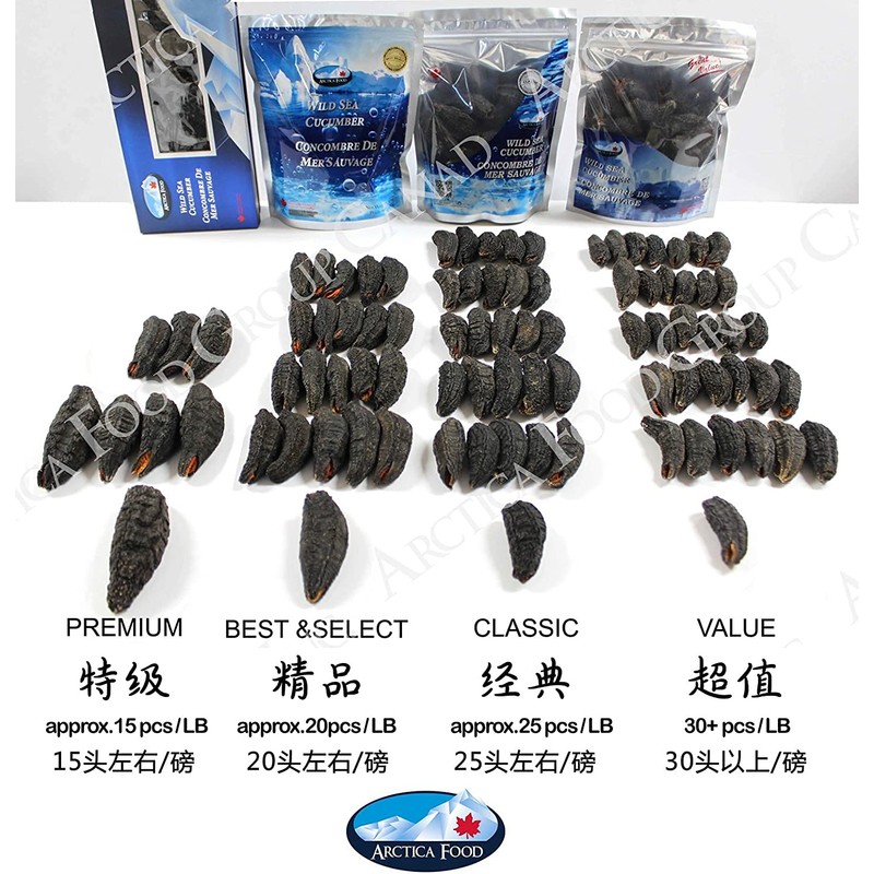 Arctica Food Canadian Dried Wild Sea Cucumber - 0 Trans