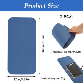 CHENNAN Sewing Machine Pedal Mat, Sewing Machine Foot Pedal Non-Slip Pad, Sewing Machine Pedal Mat, Sewing Mat, Protects Floor Foot Pedal Mat for Sewing Machines, Fixed Place, 34 x 17 x 0.8 cm (Dark