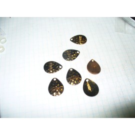 BOMBER (50)  BOMBER Colorado #3 Copper Spinner Blades Hammered  COPPER reduced