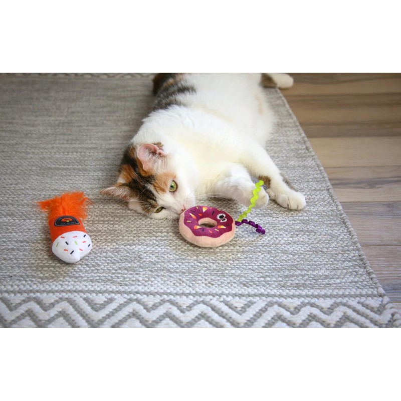 Mad Cat Festive Fall Treat Plush; Cat Interactive Toy for
