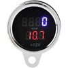 Universal 2 in 1 Waterproof LED Digital Voltmeter Tachometer Gauge