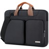 Lacdo 360° Protective Laptop Shoulder Bag, 14 inch Computer Bag