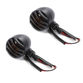 nakira Turn Signal Bullet General Purpose Billet American 2 Pieces (Black, Black)