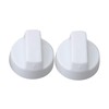 RDEXP 4pcs Universal Stove Gas Range Knob Replacement Plastic White