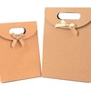Kraft Paper Gift Bag with Ribbon Handle for Packaging Gift Bag 7ea