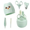 Multifunctional Baby Nail Kit, Cute Owl Case, Green Baby Nail