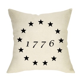 Softxpp America 1776 Home Decorative Throw Pillow Cover, July 4th USA Star