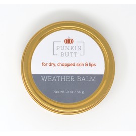 Punkin Butt Baby Weather Balm | Soothes and Protects Chapped Face Skin and Lips | Soft Vanilla Scent | 2 oz