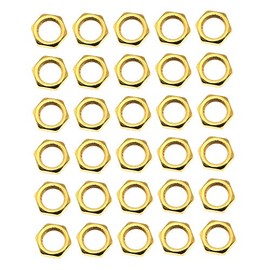 Maxmoral 30PCS Hex Lock Nut Fasteners Hand-Tightening Nut for 1/8IP Standard Lamp Pipe