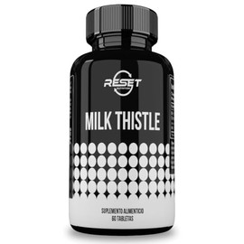 Milk Thistle Complex 450 mg - 60 tabletas | Cardo Mariano Cápsulas Hechas en USA | Con Extracto de Cardo Mariano y Semilla de Cardo Mariano - Milk Thistle Extract | Libres de GMO | RESET NUTRITION
