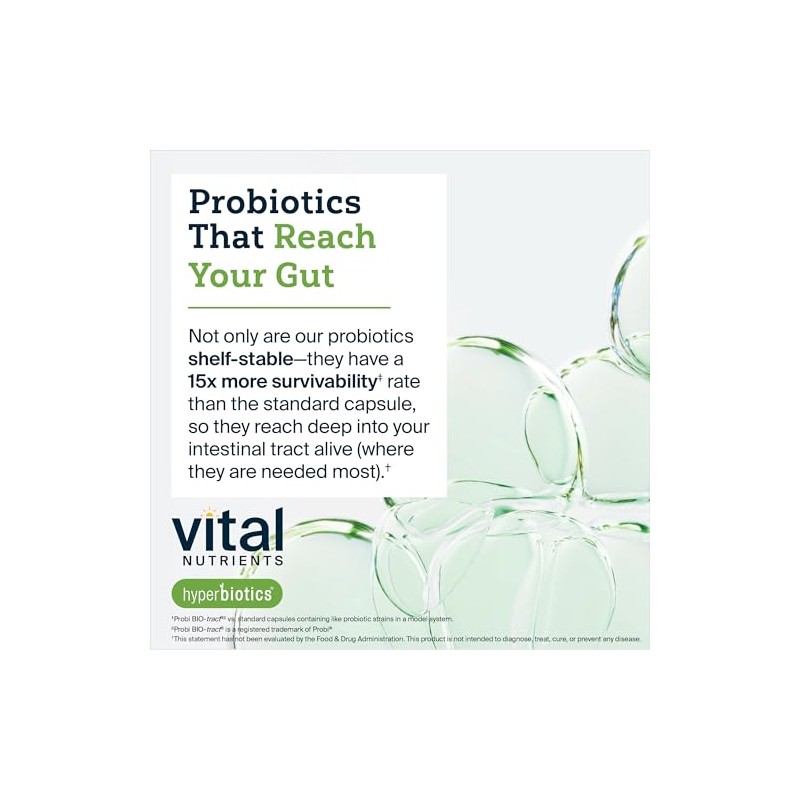 Hyperbiotics Vital Nutrients Pro-15 Prebiotics Probiotics for Women and Men
