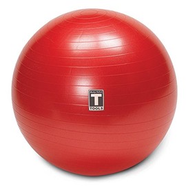 Body-Solid Soft Weighted Toning Ball Pregnant Womens Exercise Balls, for Yoga, Pilates, Fitness and Strength Training, Latex Free - 500lb Weight Capacity, Red