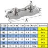 Rshuhx M4 Duplex Clamp 304 Stainless Steel Heavy Duty Wire