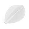 8 Flight White Teardrop Shape Pro Dart Flights for Darts