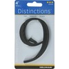 Distinctions 843149 Black Flush-Mount 4-Inch House Number 9