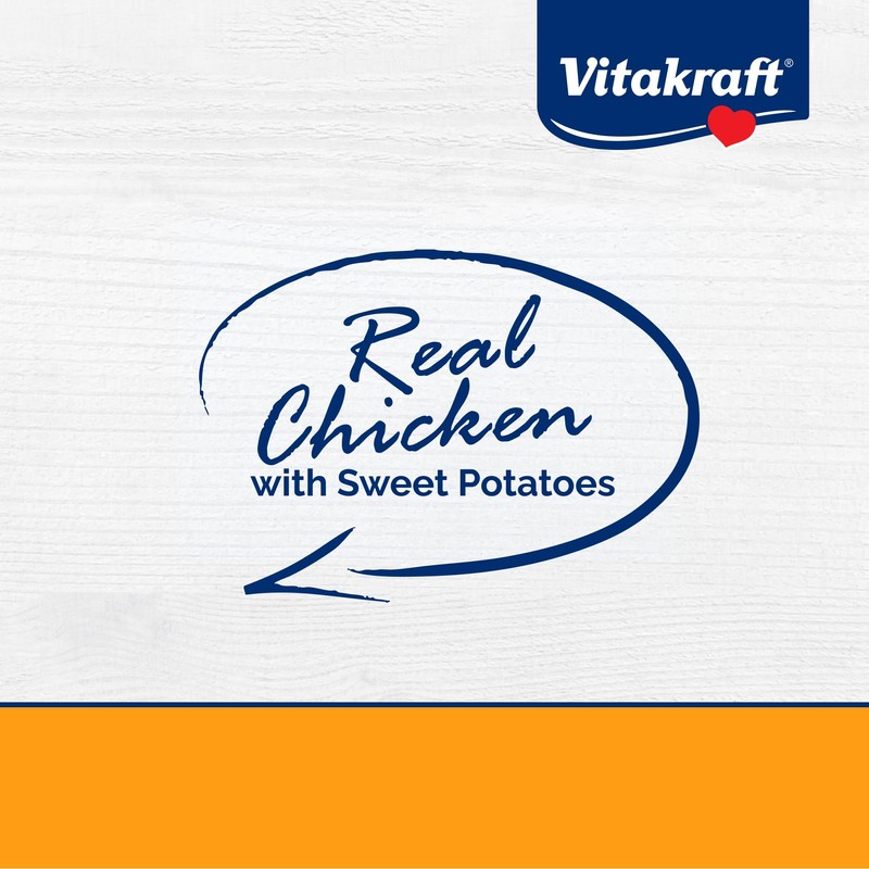 Vitakraft Meaty Morsels Chicken Recipe with Sweet Potatoes Treats for