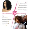 SISICLOUD Nature Black 12 Inch Short Curly Bob Wigs Wear