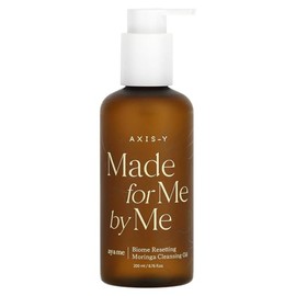 AXIS-Y Bioma Restablecimiento De Moringa Aceite Limpiador Con Aceite De Moringa, Complejo De 5 Probióticos, Aceite De Caléndula | Limpiador De Aceite Suave Para Rostro Y Piel Sensibl