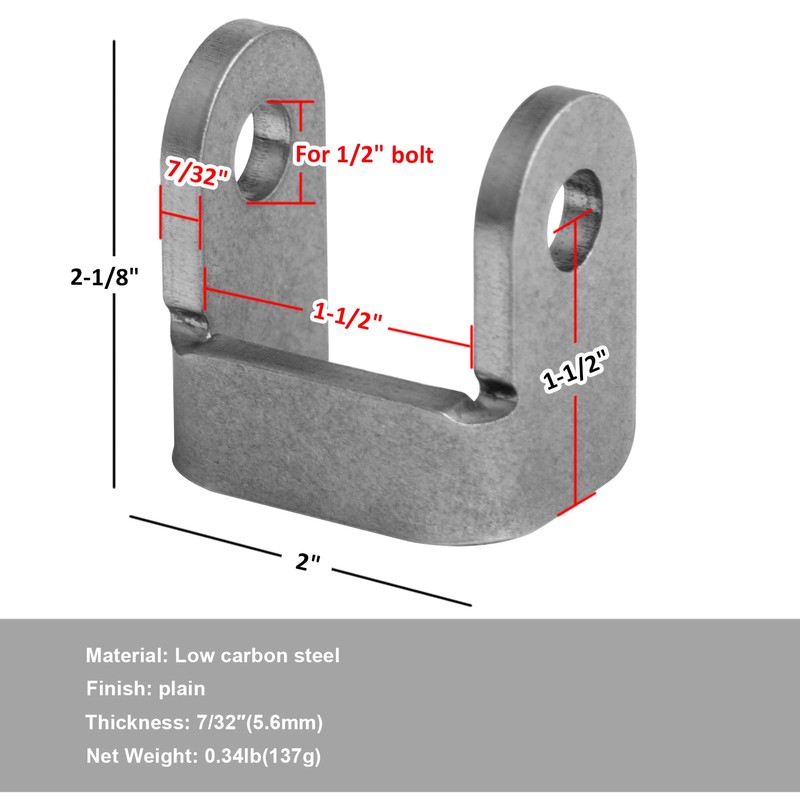 YIDU69Q 4 Pack Shock Mount Bracket, Heavy Duty Weld On