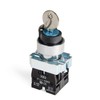 APIELE 22MM 3 Position Key Switch 2NO XB2-20Y/31 (3 Position
