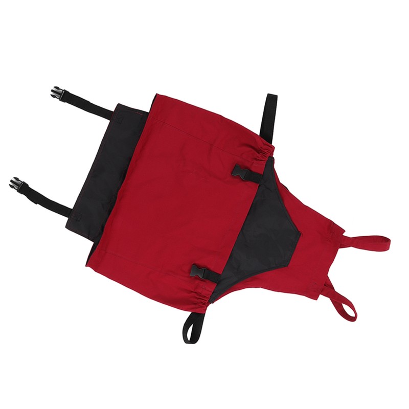 Gardening Apron Dark Red 210D PVC Waterproof Fabric Regulable Straps